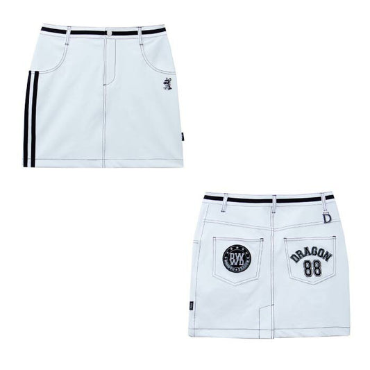 Dance With Dragon ダンスウィズドラゴン ゴルフウェア レディース エアファインドライストレッチスカート 吸水速乾 透け防止 ストレッチ D2-475316