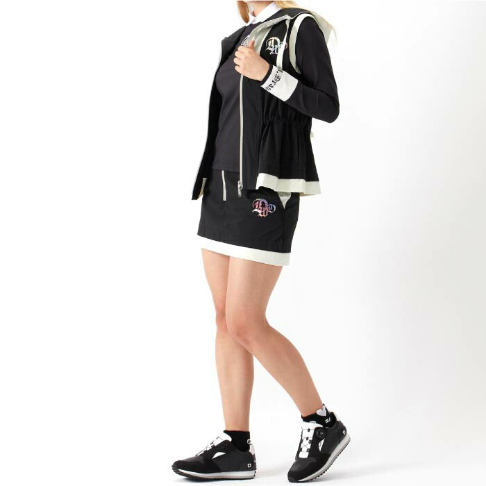 Dance With Dragon ダンスウィズドラゴン ゴルフウェア レディース ナイロンライトクロススカパン ストレッチ 接触冷感 撥水 セットアップ対応 D2-489312