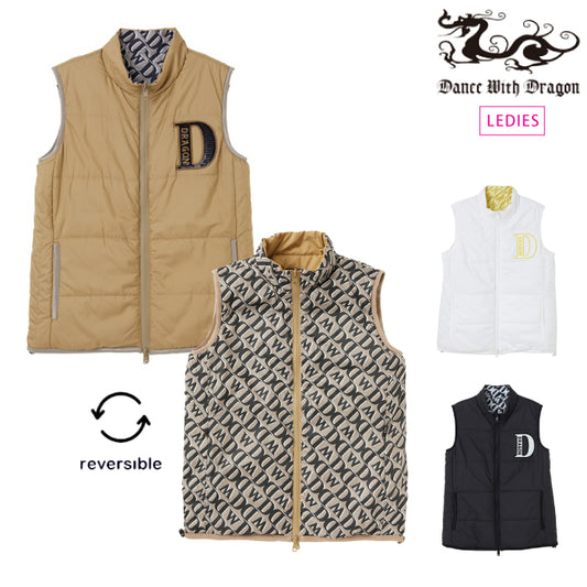 Dance With Dragon ダンスウィズドラゴン レディース リバーシブル中綿ベスト D2-540720