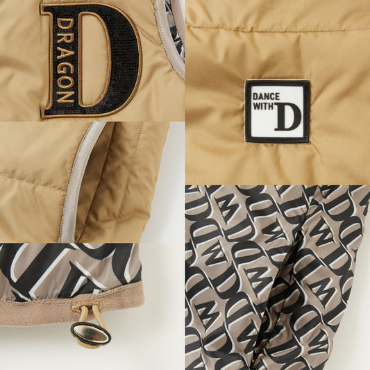 Dance With Dragon ダンスウィズドラゴン レディース リバーシブル中綿ベスト D2-540720