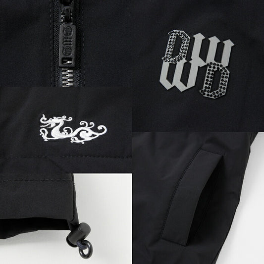 Dance With Dragon ダンスウィズドラゴン ゴルフウェア レディース 【LEON掲載】テックスラウンドストレッチベスト セットアップ対応 d2-560720