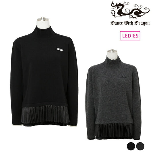 Dance With Dragon ダンスウィズドラゴン レディース ヘムWプリーツニット D2-601111