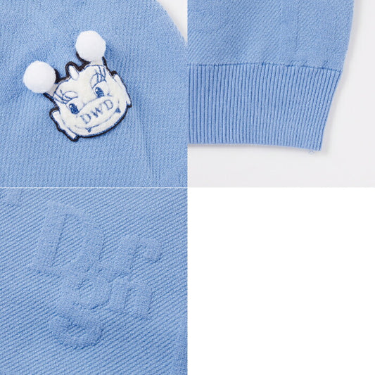 Dance With Dragon ダンスウィズドラゴン レディース 3Dジャガードクルーセーター D2-640120