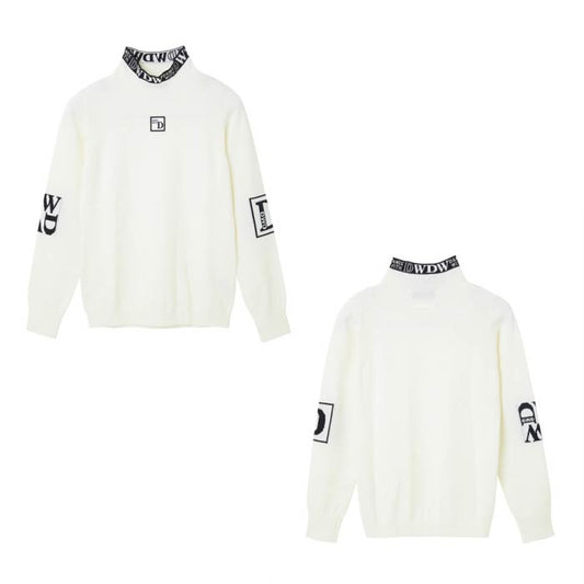 Dance With Dragon ダンスウィズドラゴン レディース ロゴポイントストレッチハイネックニット D2-649120