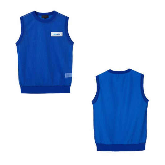 Dance With Dragon ダンスウィズドラゴン ゴルフニットベスト ゴルフウェア レディース フロントシアーニットベスト DRY&UV D2-654721