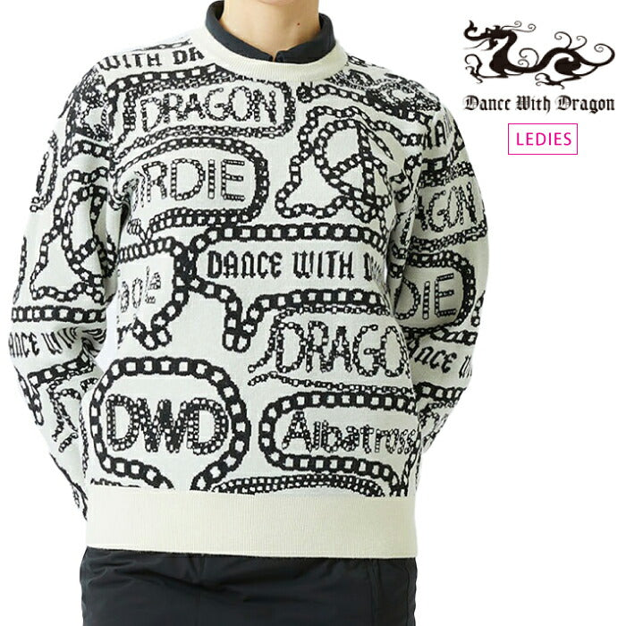 ダンスウィズドラゴン　ゴルフウエア レディース　ニット　新品 Dance With Dragon ダンスウィズドラゴン ゴルフウェア レディース