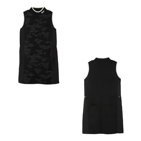 Dance With Dragon ダンスウィズドラゴン ゴルフウェア レディース カモフラノースリワンピース ペチパンツ付き D2-853720