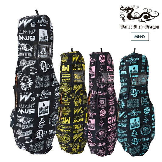 Dance With Dragon ダンスウィズドラゴン ゴルフ メンズ レディース Various marks軽量トラベルカバー 高性能軽量 クリアポケット付 D3-002020