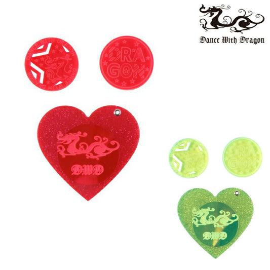 Dance With Dragon ダンスウィズドラゴン ドラゴンミラー&マーカーSET キュート 蛍光色 ラメ D3-082032