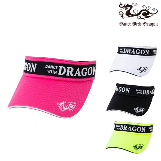 【30%OFF SALE】Dance With Dragon ダンスウィズドラゴン ゴルフ バイザー メンズ レディース ロゴジャガードゴムバイザー D3-155220