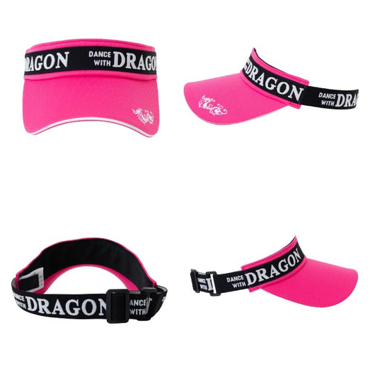 【30%OFF SALE】Dance With Dragon ダンスウィズドラゴン ゴルフ バイザー メンズ レディース ロゴジャガードゴムバイザー D3-155220