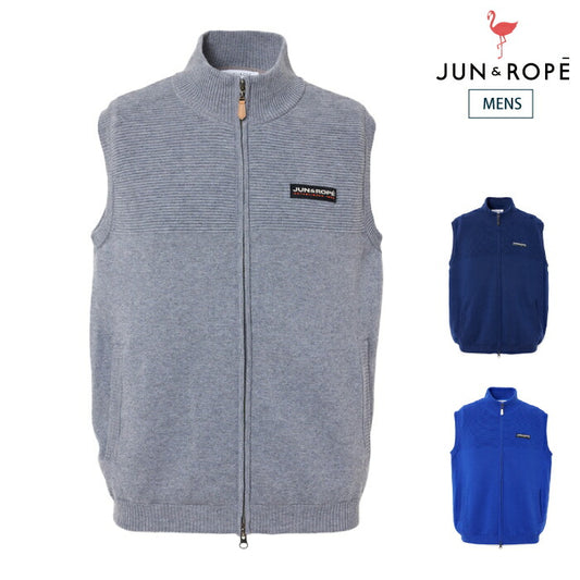 JUN&ROPE’ ジュンアンドロペ メンズ ウォッシャブルウールミックスベスト EJL13100