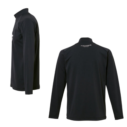 JUN&ROPE’ ジュンアンドロペ メンズ ベアスムース裏フリースPLAYロゴ長袖プルオーバー【吸水速乾】EJM53030