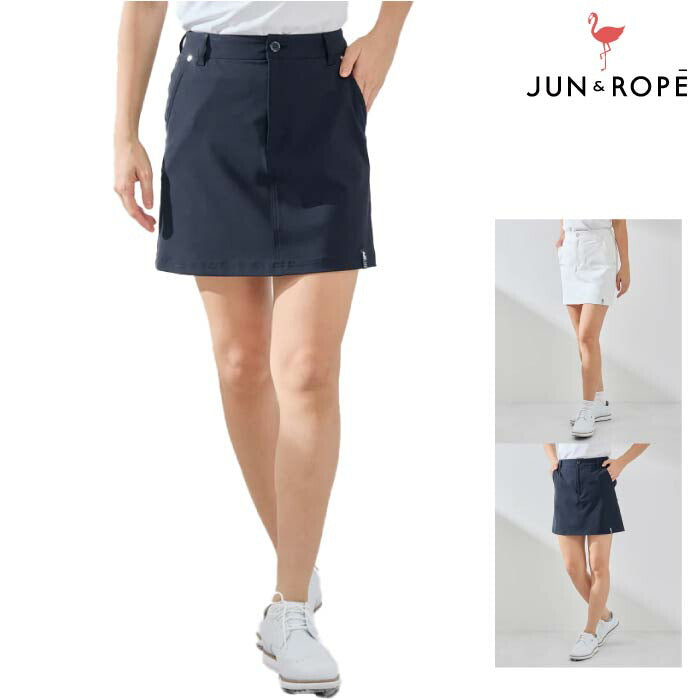 ジュンアンドロペ JUNu0026ROPE  ゴルフ　ミニスカート　スポーツ　グレー　M サイズ：L JUN\u0026ROPE ジュン アンド ロペ スカート ホワイト系