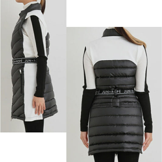 JUN&ROPE’ ジュンアンドロペ レディース タフタフリースコンビ DOWN ワンピース GREEN DOWN ERE32200