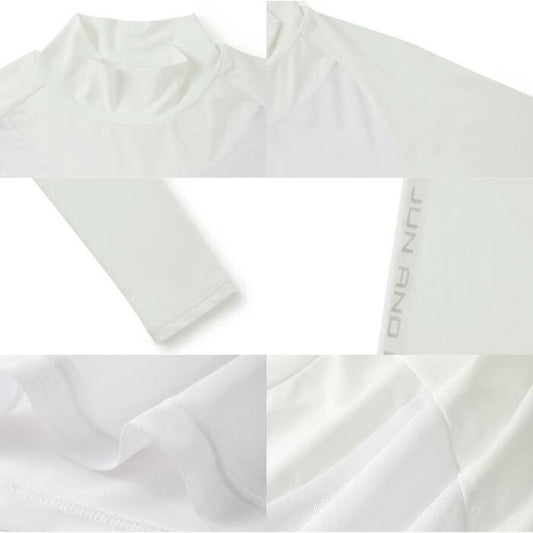 JUN&ROPE’ ジュンアンドロペ ゴルフウェア レディース クールコアUVメッシュ切替モックプルオーバー UVカット 冷却 蒸発 吸汗速乾 erm85010