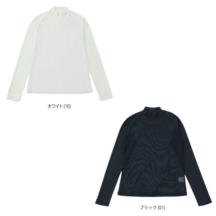 JUN&ROPE’ ジュンアンドロペ ゴルフウェア レディース クールコアUVメッシュ切替モックプルオーバー UVカット 冷却 蒸発 吸汗速乾 erm85010