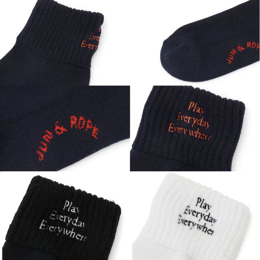 JUN&ROPE’ ジュンアンドロペ レディース メッセージ ショートソックス ERR14100