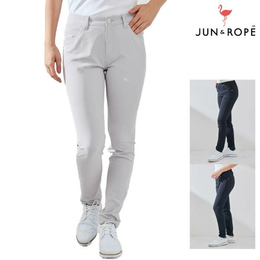 JUN&ROPE’ ジュンアンドロペ ゴルフウェア レディース ボディシェルスキニーパンツ UVカット 撥水 防透け ストレッチ ers55000