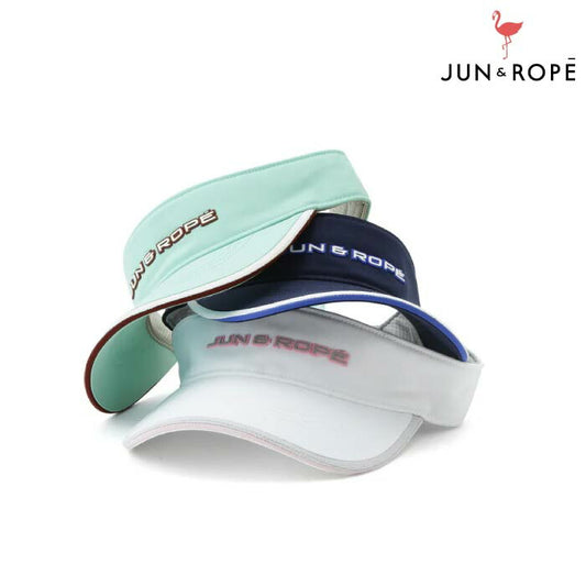JUN&ROPE’ ジュンアンドロペ レディース ゴルフ アーガイルカラー立体ロゴバイザー ERU14020