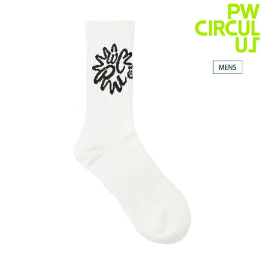 PW CIRCULUS ピーダブリュサーキュラス ゴルフウェア メンズ サークルロゴ ミドルソックス 虫よけ加工 GN7IGM0301