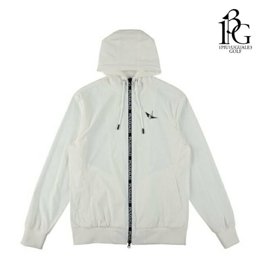 1PIU1UGUALE3 GOLF ウノピゥウノウグァーレトレゴルフ ゴルフウェア メンズ 113 GOLF ZIP PARKER ブルゾン 極薄軽量ストレッチ素材UBER使用 上質な質感 セットアップ対応 GRB138-GNU010