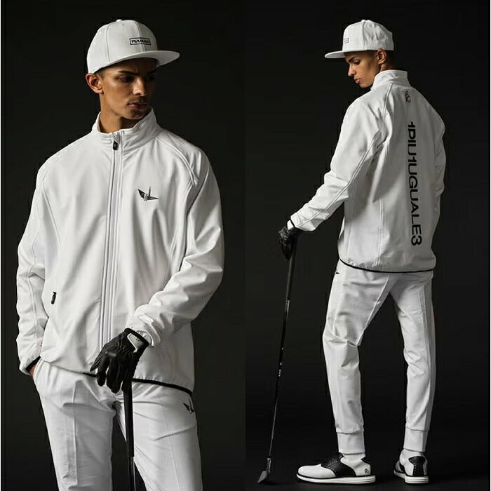 1PIU1UGUALE3 GOLF ウノピゥウノウグァーレ ゴルフウェア メンズ 113 GOLF WIND JACKET ブルゾン ストレッチ 軽量 ソフトなフィット感 セットアップ対応 grb145-gpu047
