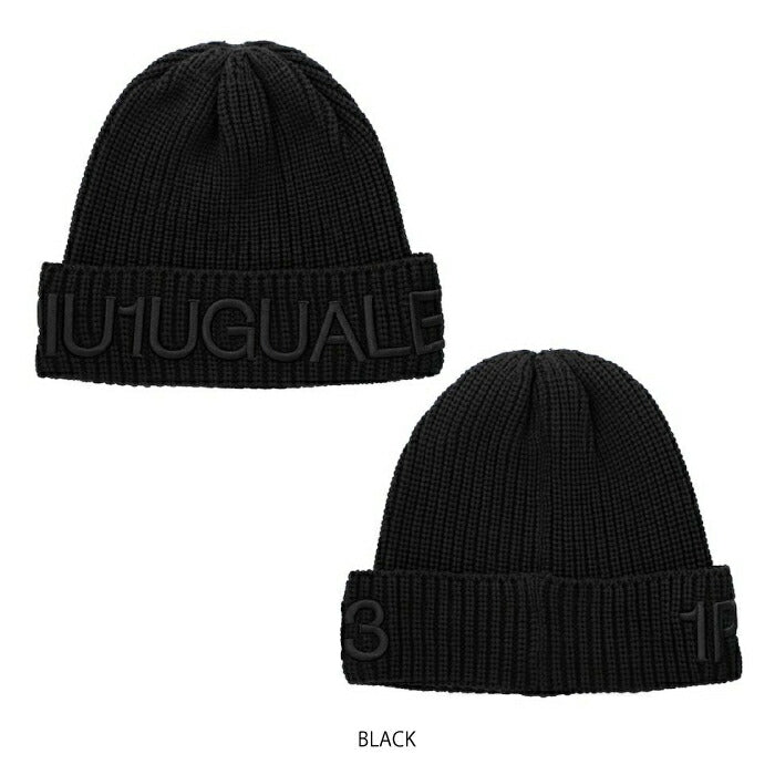 1PIU1UGUALE3 GOLF ウノピゥウノウグァーレトレゴルフ ゴルフウェア メンズ レディース 113 GOLF KNIT CAP ニット 帽子 GRG500-GCU004