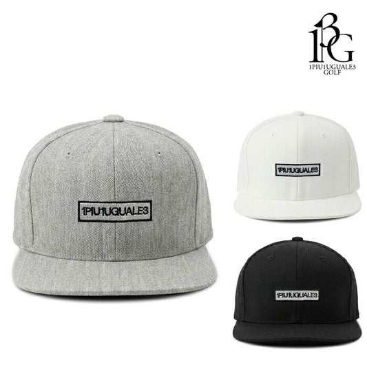 1PIU1UGUALE3 GOLF ウノピゥウノウグァーレトレゴルフ ゴルフウェア メンズ レディース 113 GOLF PREMIUM SNAPBACK 113G LOGO CAP キャップ 帽子 ストレッチ 吸汗速乾性 サイズ微調整可能 grg522-gaw018