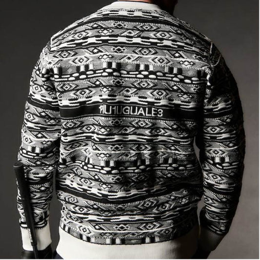 1PIU1UGUALE3 GOLF ウノピゥウノウグァーレトレゴルフ ゴルフウェア メンズ 113 GOLF COOGI-2 CREW セーター ニット GRK089-GPE022