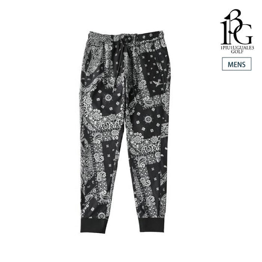 1PIU1UGUALE3 GOLF ウノピゥウノウグァーレトレゴルフ ゴルフウェア メンズ 113 GOLF PATTERN RIB PANTS 透湿 速乾 セットアップ対応 grp174-gpe002