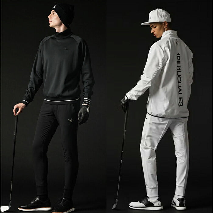 1PIU1UGUALE3 GOLF ウノピゥウノウグァーレ ゴルフウェア メンズ 113 GOLF RIB PANTS ロングリブパンツ テーパードライン ストレッチ 軽量 ソフトなフィット感 セットアップ対応 grp219-gpu047
