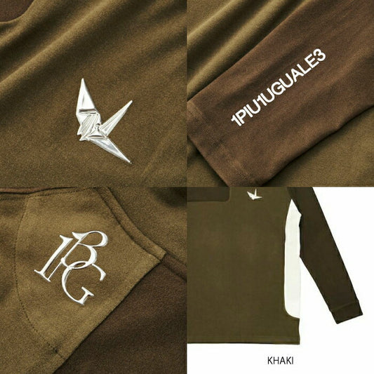 1PIU1UGUALE3 GOLF ウノピゥウノウグァーレトレゴルフ ゴルフウェア メンズ 113 GOLF COLOR SCHEME MOCK NECK モックネック 長袖シャツ プルオーバー GRT265-GPU015