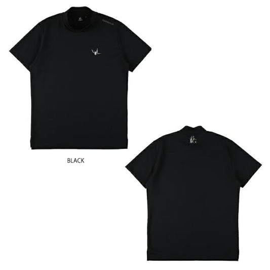 1PIU1UGUALE3 GOLF ウノピゥウノウグァーレトレゴルフ ゴルフウェア メンズ 113 GOLF ICE LUXE MOCK NECK 半袖モックネックシャツ 接触冷感 セットアップ対応 grt274-gpu023