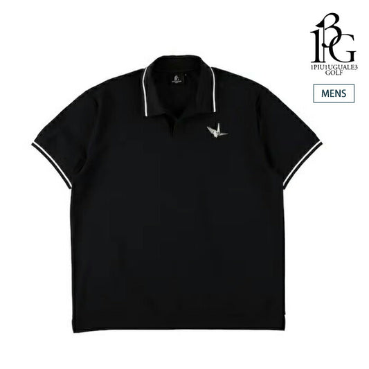 1PIU1UGUALE3 GOLF ウノピゥウノウグァーレトレゴルフ ゴルフウェア メンズ 113 GOLF SKIPPER POLO 半袖ポロシャツ 冷感 吸水速乾 接触冷感 イージーケア grt277-gnu012