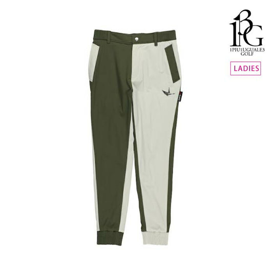 1PIU1UGUALE3 GOLF ウノピゥウノウグァーレトレゴルフ ゴルフウェア レディース LADIES' 113 GOLF CRAZY RIB PANTS ロングパンツ セットアップ対応 GSP128-GPU012