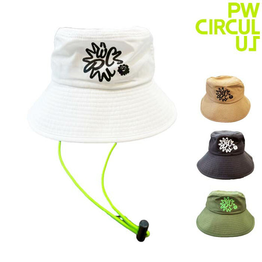 PW CIRCULUSピーダブリュサーキュラス ゴルフ メンズ レディース UNISEX ポケッタブルバケットハット 手洗い可 パッカブル HT7IGM0301