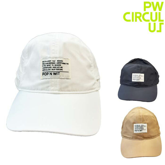 PW CIRCULUSピーダブリュサーキュラス ゴルフ メンズ レディース UNISEX ジェットキャップ 手洗可 通気性 調整可 HT7IGM0311