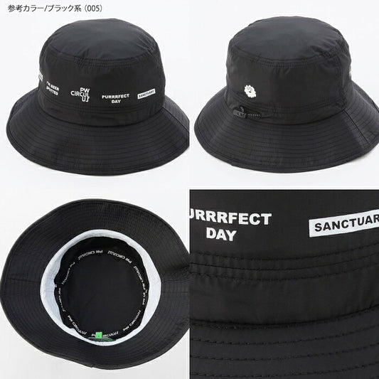 PW CIRCULUS ピーダブリュサーキュラス ゴルフウェア メンズ レディース UNISEX つば短めバケットハット サイズ調整スピンドル付 ゴルフ 軽量 ht7ilw0301