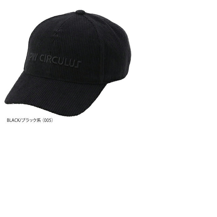 PW CIRCULUS ピーダブリュサーキュラス ゴルフウェア メンズ レディース UNISEX コーデュロイキャップ ゴルフ ベーシック ht7ilw0311