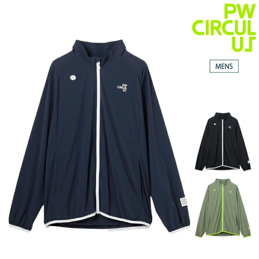 PW CIRCULUS ピーダブリュサーキュラス ゴルフウェア メンズ パッカブルブルゾン 撥水加工 軽量 小さくまとまる ストレッチ性 JRPNGW0301