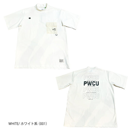 PW CIRCULUSピーダブリュサーキュラス ゴルフウェア メンズ ポケットモックT UV遮蔽率99.5% UVカット 速乾 ストレッチ khpngm0305