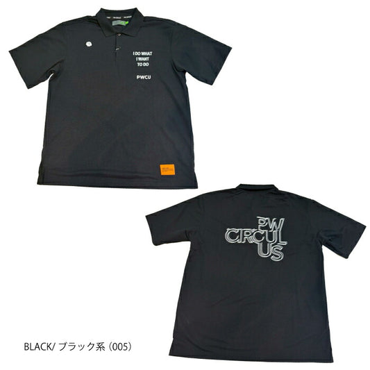 PW CIRCULUS ピーダブリュサーキュラス ゴルフウェア メンズ NEW ベーシックポロ UVカット 速乾 ストレッチ khpngm0405