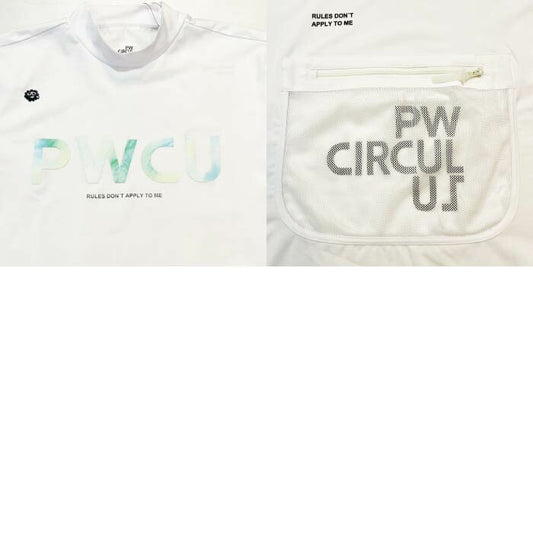 PW CIRCULUS ピーダブリュサーキュラス ゴルフウェア メンズ バックメッシュポケットモックT 吸水速乾 UV遮蔽率96.3% UVカット ストレッチ khpngm0515