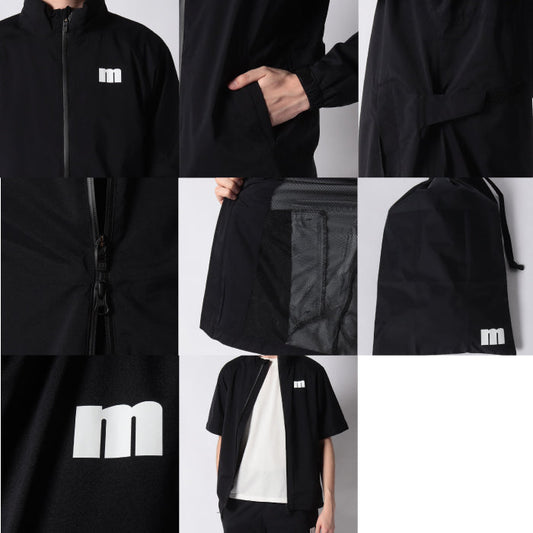 Munsingwear マンシングウェア メンズ 『ENVOY/エンボイ』ナイロンストレッチタフタレインブルゾン ストレッチ 耐久 はっ水 防風 デタッチャブル MEMVJF01 定番品