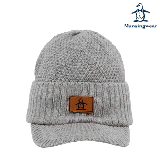Munsingwear マンシングウェア ゴルフウェア メンズ レディース ウール混つば付きニットキャップ 防寒アイテム 保温 MG5FCP40U