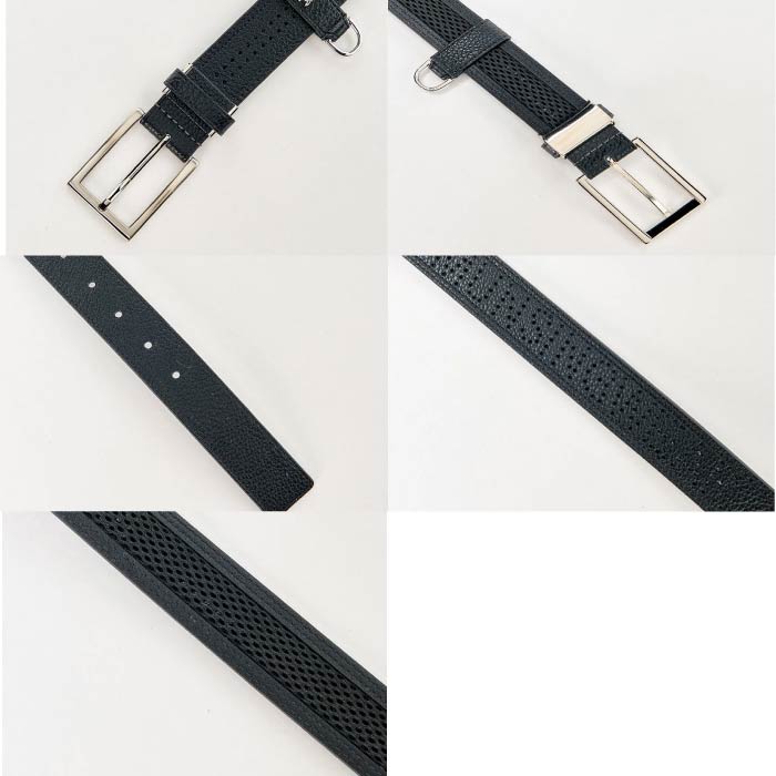 Munsingwear マンシングウェア ゴルフウェア ベルト メンズ ロゴパンチング 通気ベルト メッシュ 部分通気 ベルトカット(サイズ調整)可能 MG5SBL03M