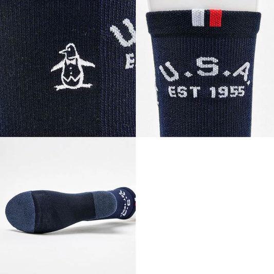 Munsingwear マンシングウェア ゴルフウェア メンズ ソックス ミドル丈 メッシュ編み MoveSox MG5SSO09M