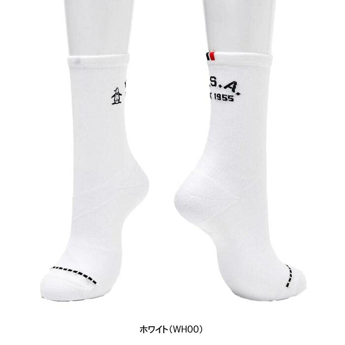 Munsingwear マンシングウェア ゴルフウェア メンズ ソックス ミドル丈 メッシュ編み MoveSox MG5SSO09M
