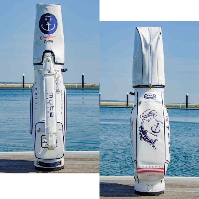 【限定商品】MUTA MARINE GOLF ムータマリンゴルフ ゴルフシティアルドコラボ キャディバッグ 限定30本 MGAD-749068-WH【ホワイト】2023